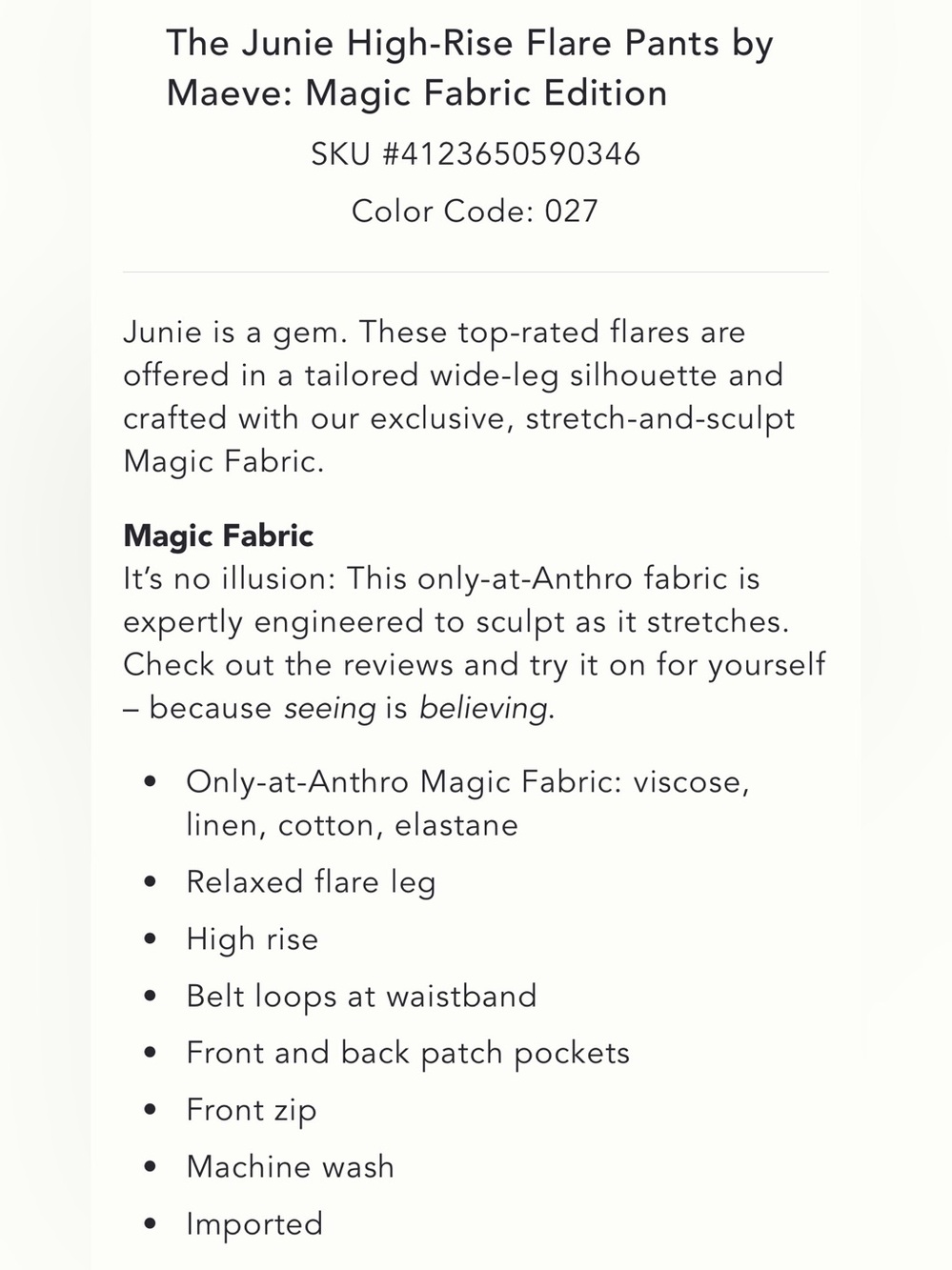 MAEVE The Junie High-Rise Flare Pants Bronze Magic Fabric 26 - Picture 16 of 16